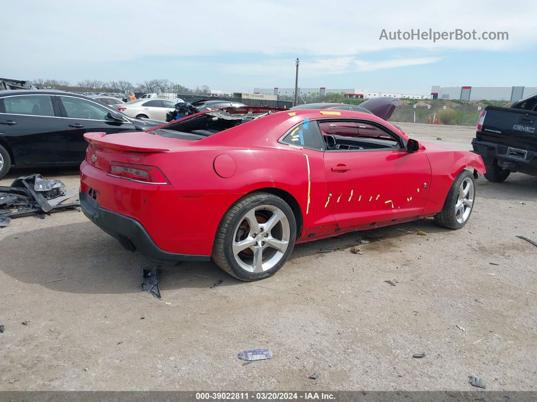 2014 Chevrolet Camaro 2lt Red vin: 2G1FC1E32E9136274