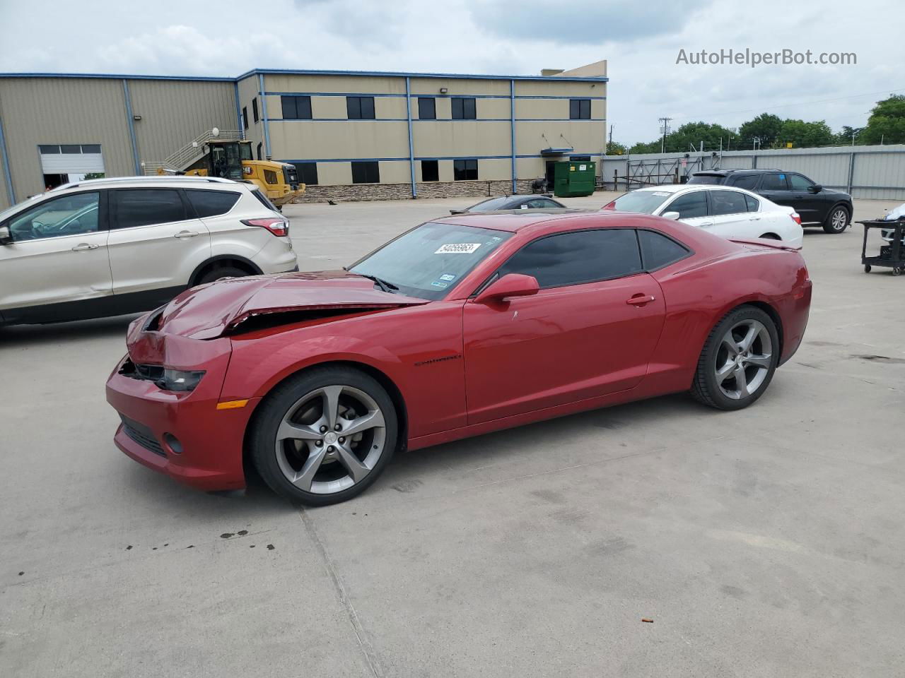 2014 Chevrolet Camaro Lt Burgundy vin: 2G1FC1E32E9187354