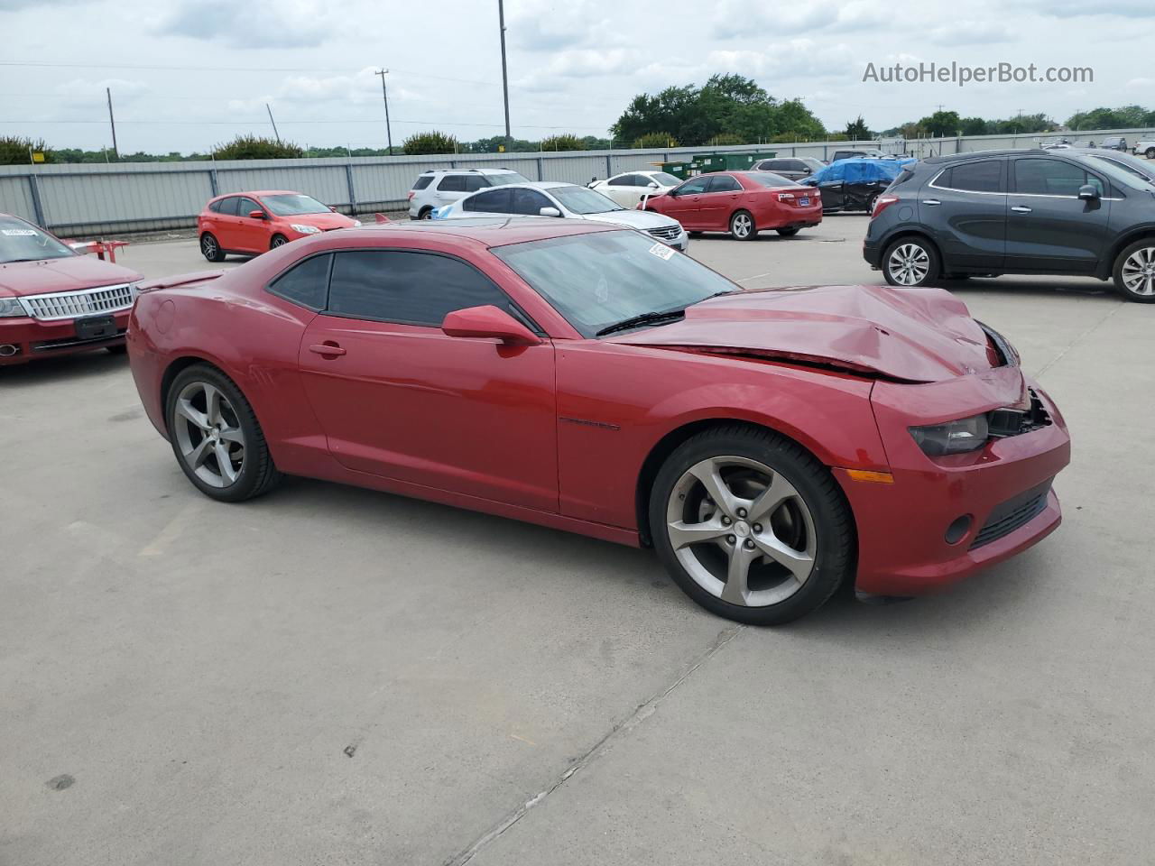 2014 Chevrolet Camaro Lt Burgundy vin: 2G1FC1E32E9187354