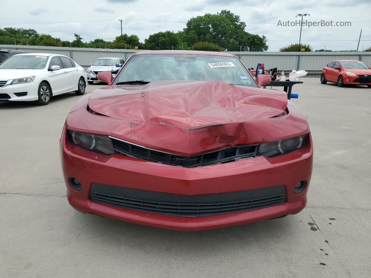 2014 Chevrolet Camaro Lt Burgundy vin: 2G1FC1E32E9187354