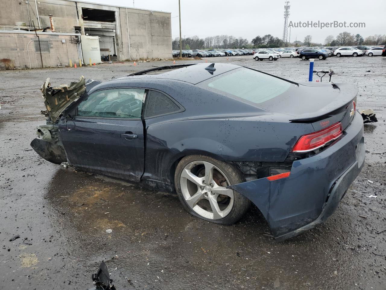 2014 Chevrolet Camaro Lt Синий vin: 2G1FC1E32E9224127