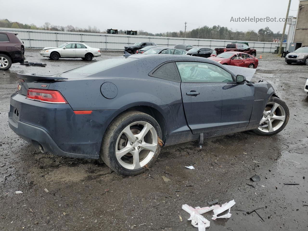 2014 Chevrolet Camaro Lt Синий vin: 2G1FC1E32E9224127