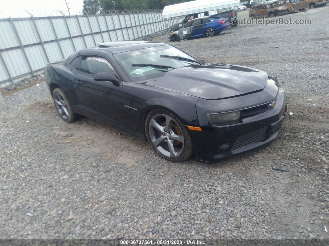 2014 Chevrolet Camaro Lt Black vin: 2G1FC1E33E9267181