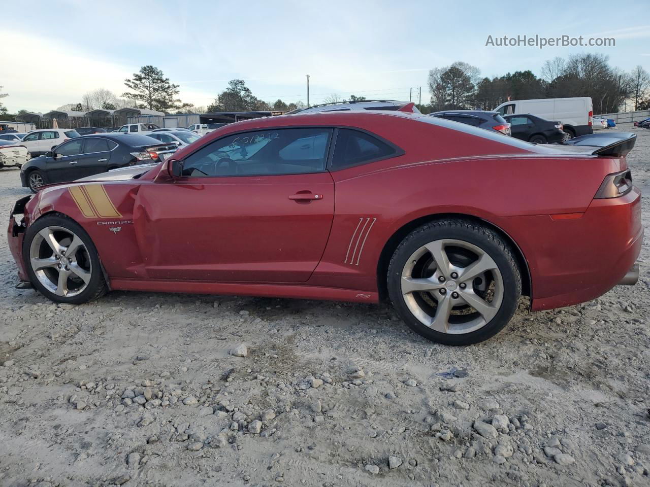 2014 Chevrolet Camaro Lt Maroon vin: 2G1FC1E33E9311325