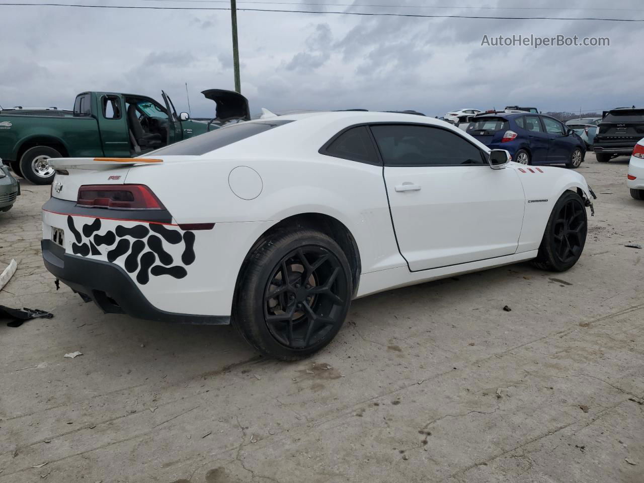 2015 Chevrolet Camaro Lt White vin: 2G1FC1E33F9300634