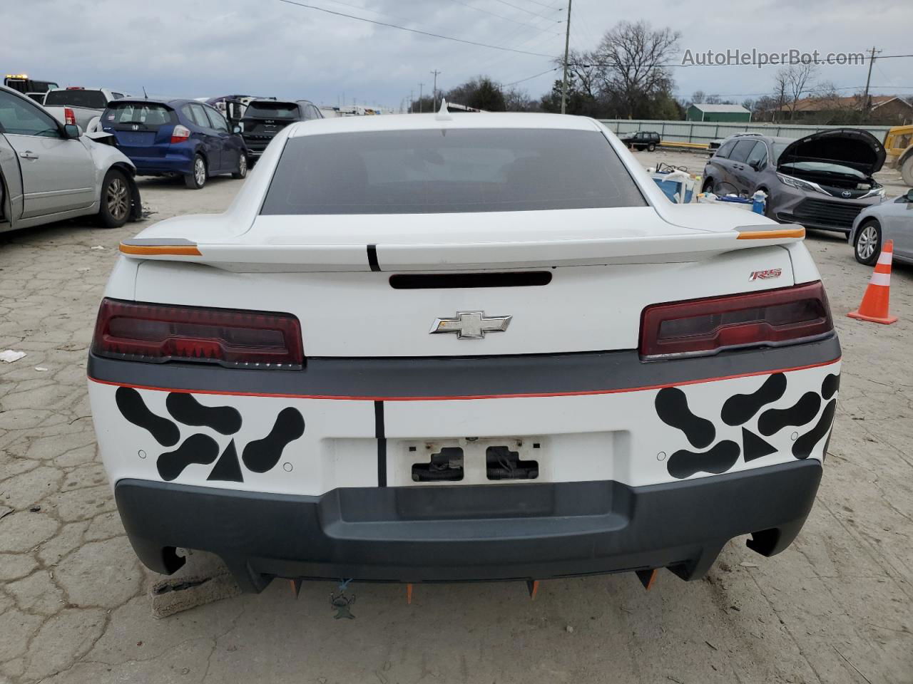 2015 Chevrolet Camaro Lt White vin: 2G1FC1E33F9300634