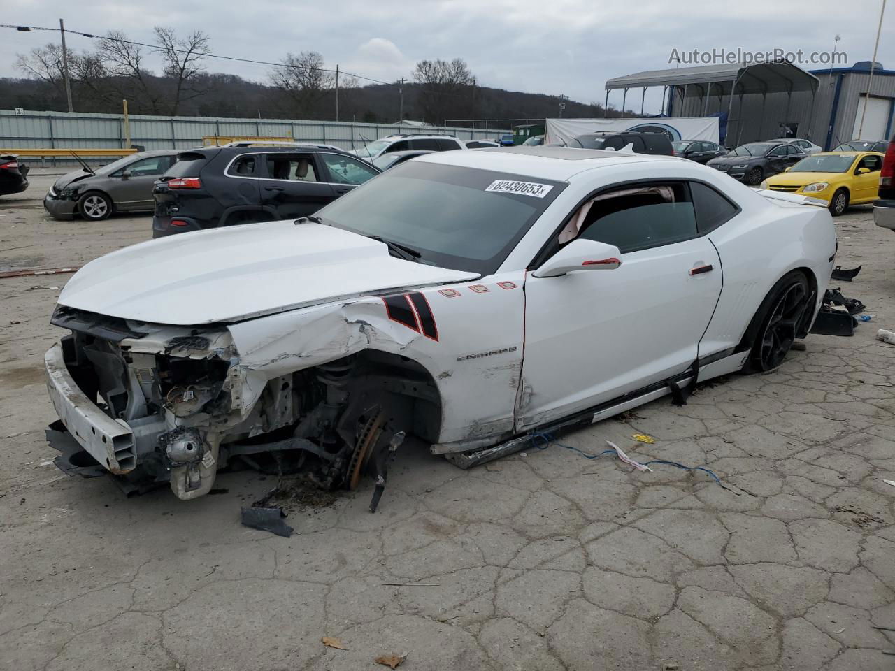 2015 Chevrolet Camaro Lt White vin: 2G1FC1E33F9300634