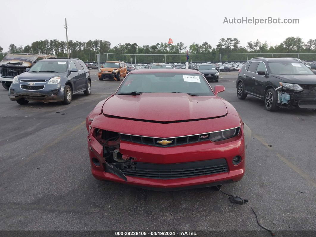 2014 Chevrolet Camaro 2lt Red vin: 2G1FC1E34E9131545