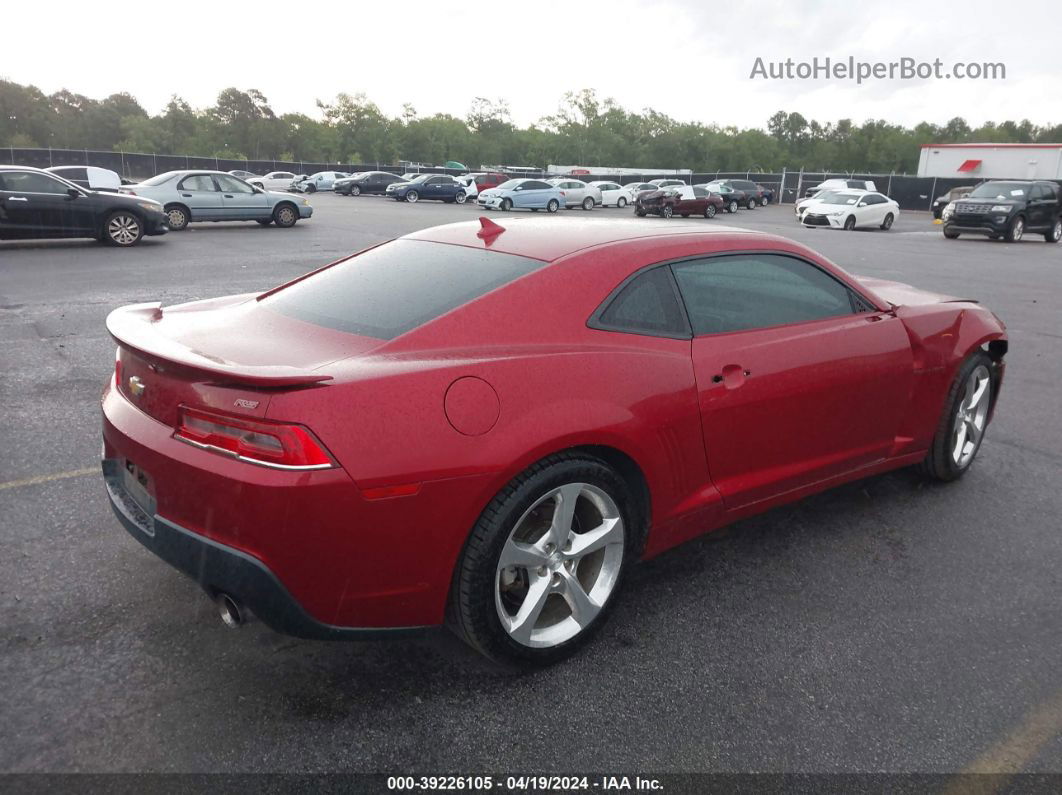 2014 Chevrolet Camaro 2lt Red vin: 2G1FC1E34E9131545