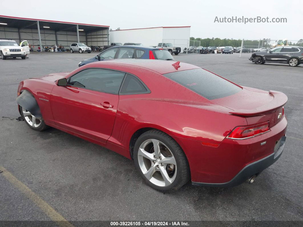 2014 Chevrolet Camaro 2lt Red vin: 2G1FC1E34E9131545