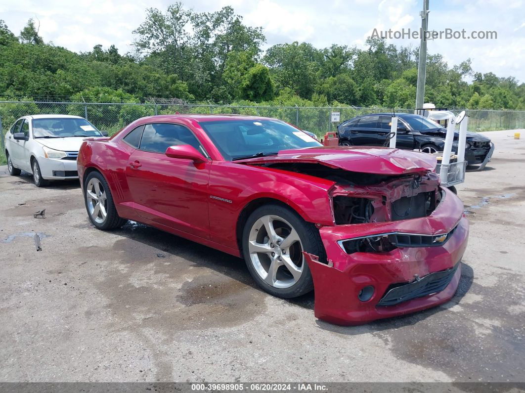 2014 Chevrolet Camaro 2lt Red vin: 2G1FC1E34E9143744