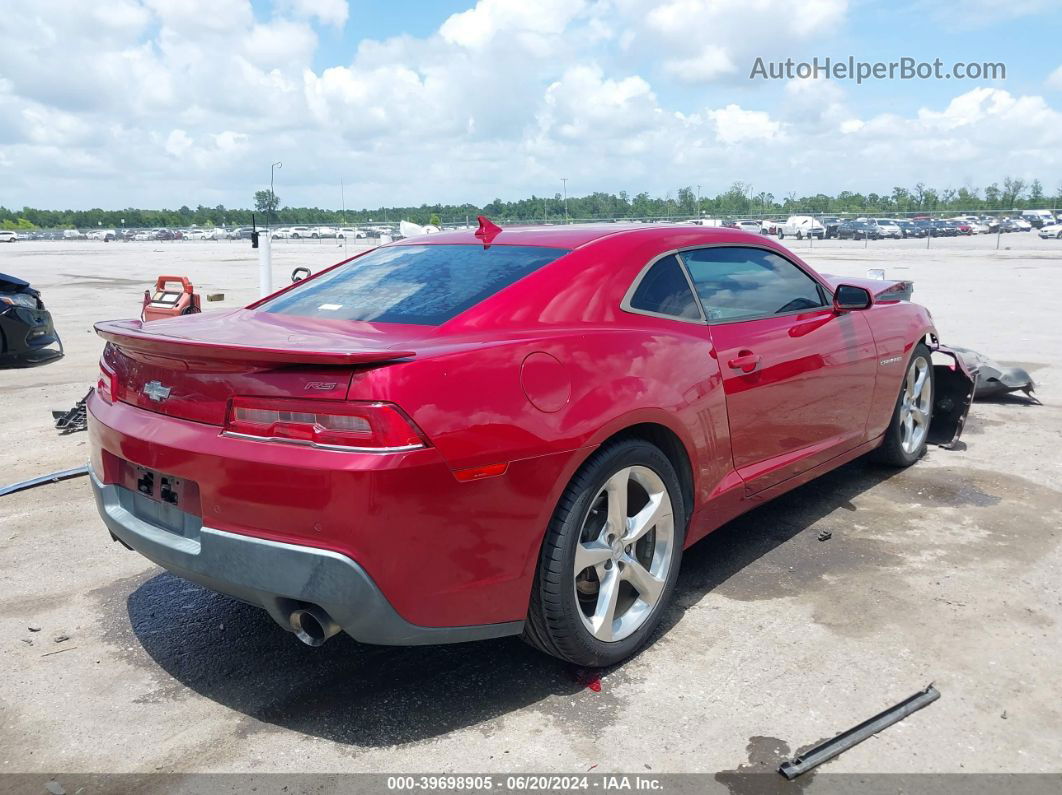 2014 Chevrolet Camaro 2lt Red vin: 2G1FC1E34E9143744