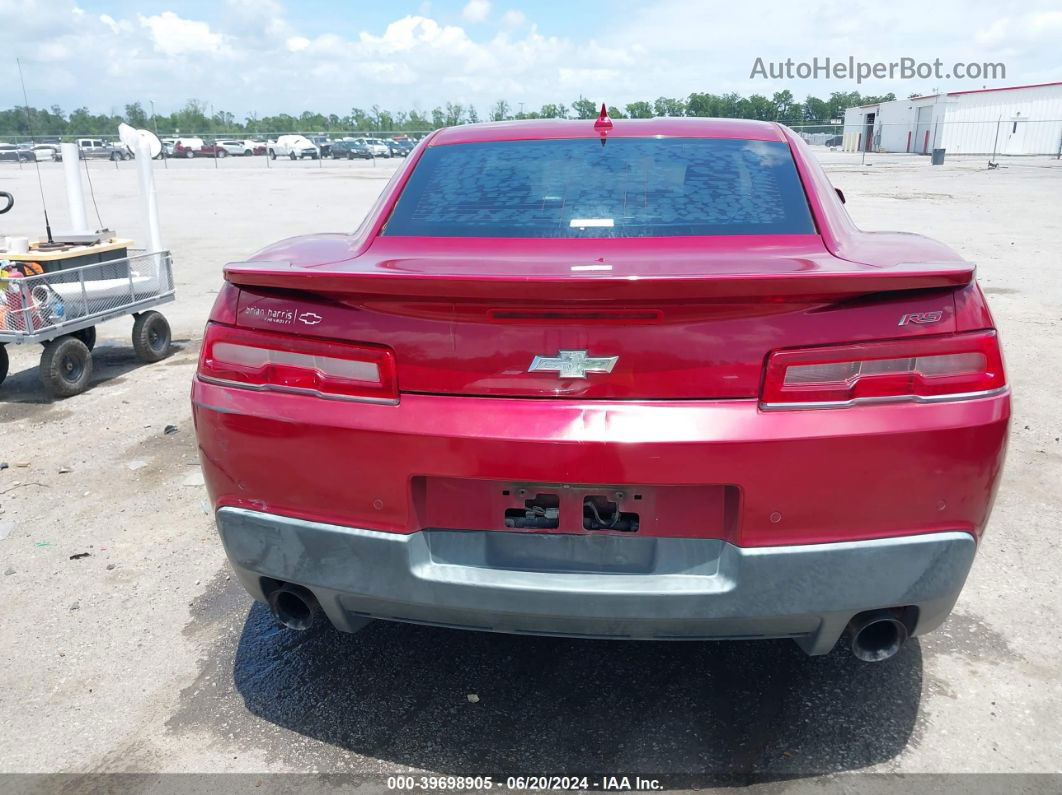 2014 Chevrolet Camaro 2lt Red vin: 2G1FC1E34E9143744