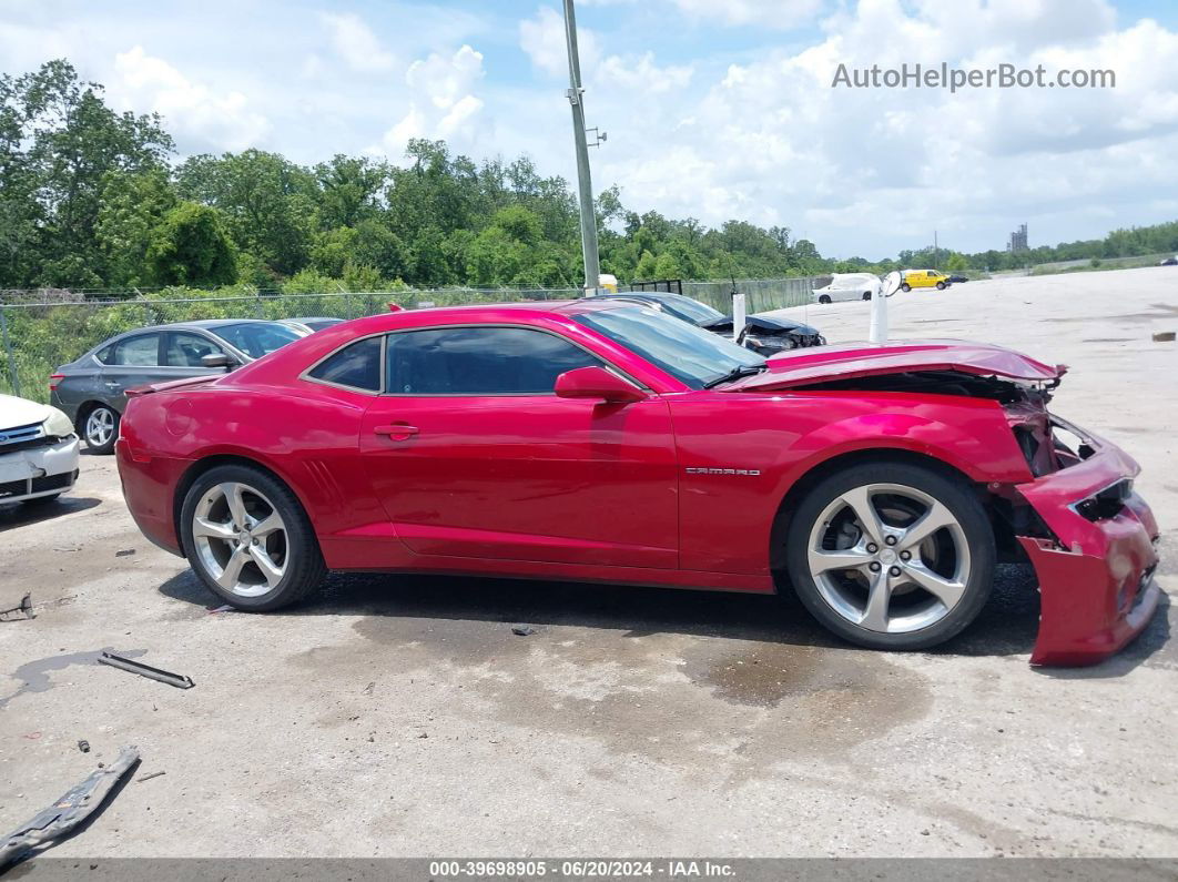 2014 Chevrolet Camaro 2lt Red vin: 2G1FC1E34E9143744