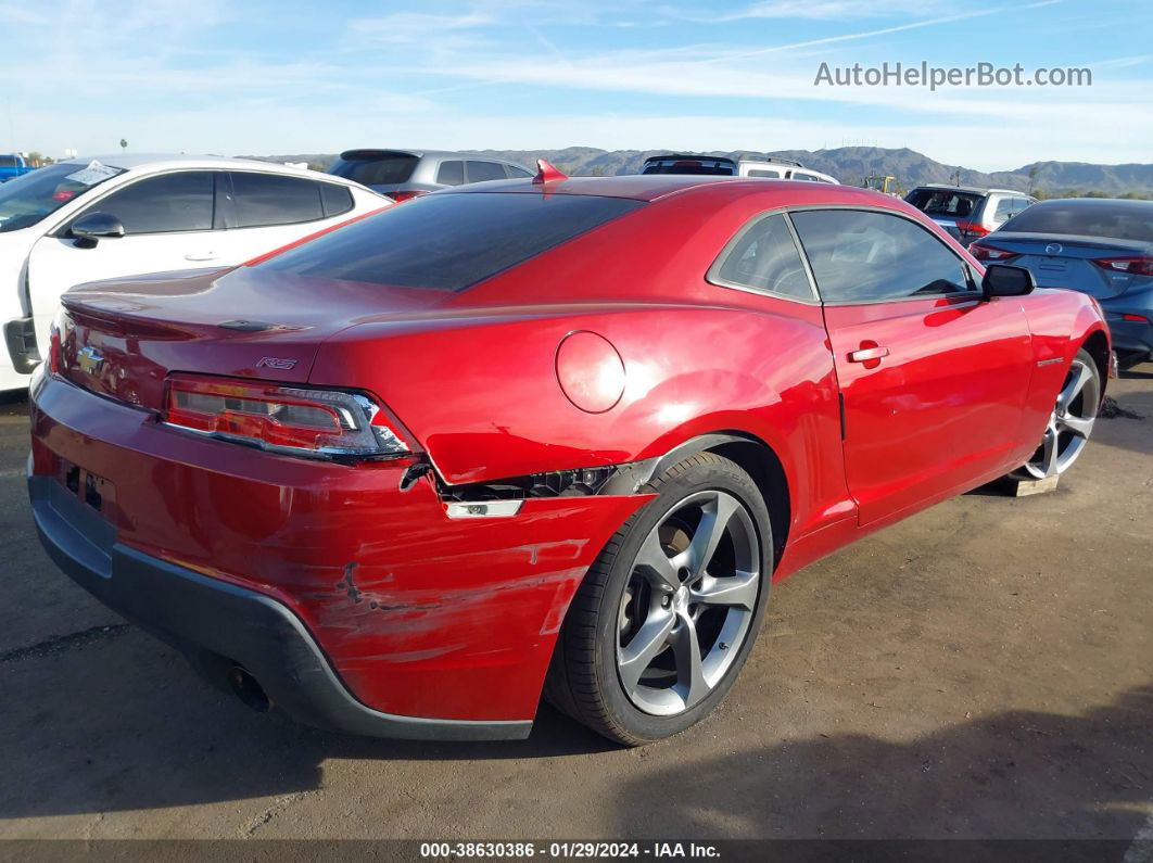 2014 Chevrolet Camaro 2lt Red vin: 2G1FC1E34E9246582