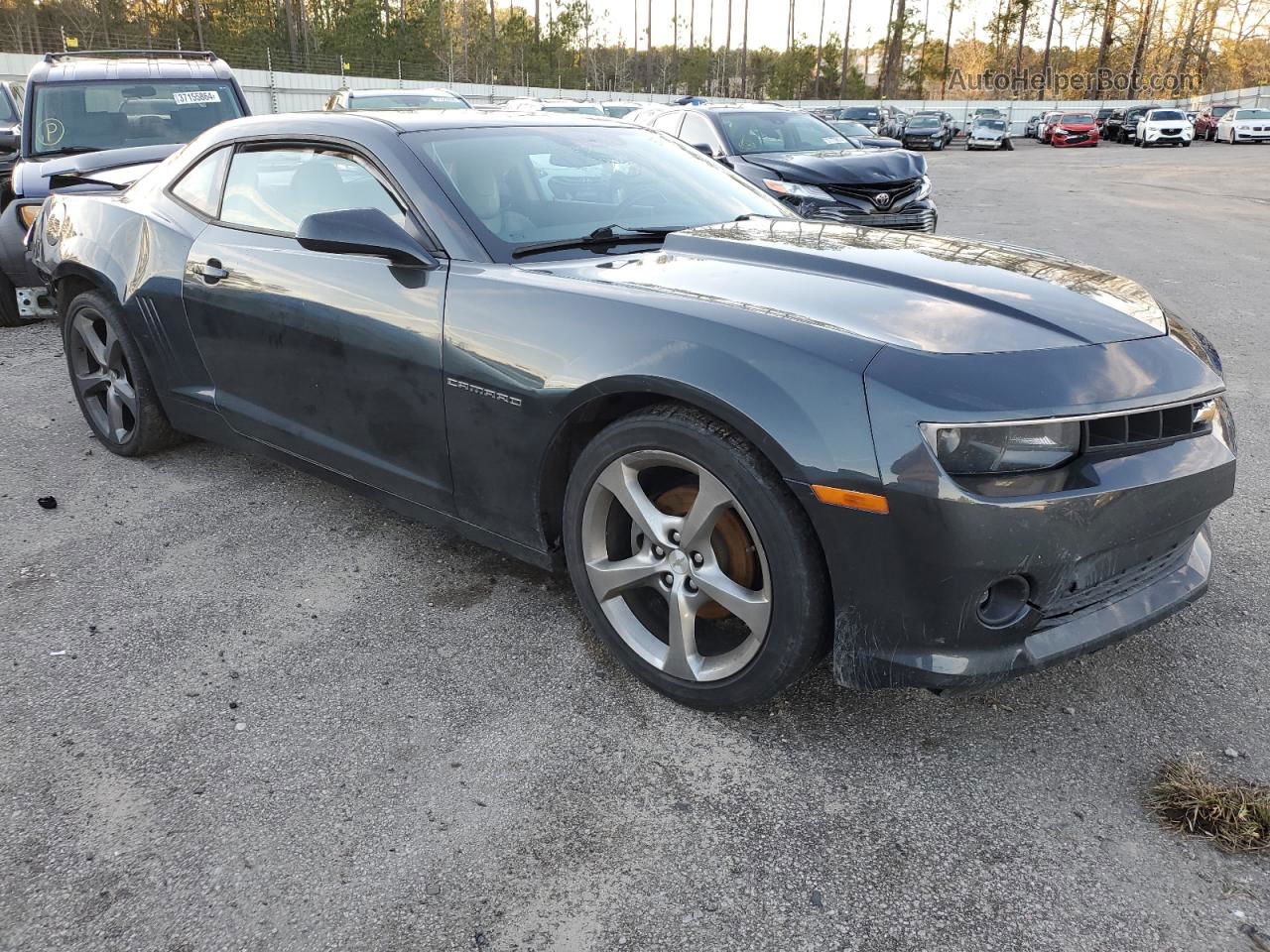 2014 Chevrolet Camaro Lt Gray vin: 2G1FC1E34E9246890