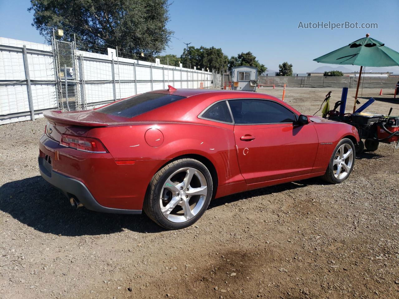 2014 Chevrolet Camaro Lt Red vin: 2G1FC1E35E9268638