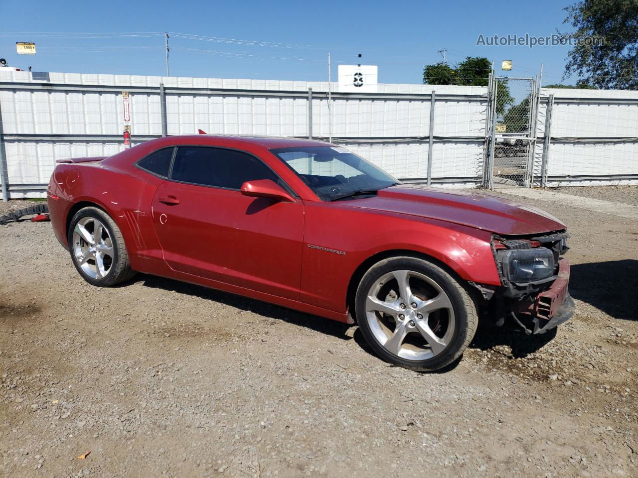 2014 Chevrolet Camaro Lt Red vin: 2G1FC1E35E9268638