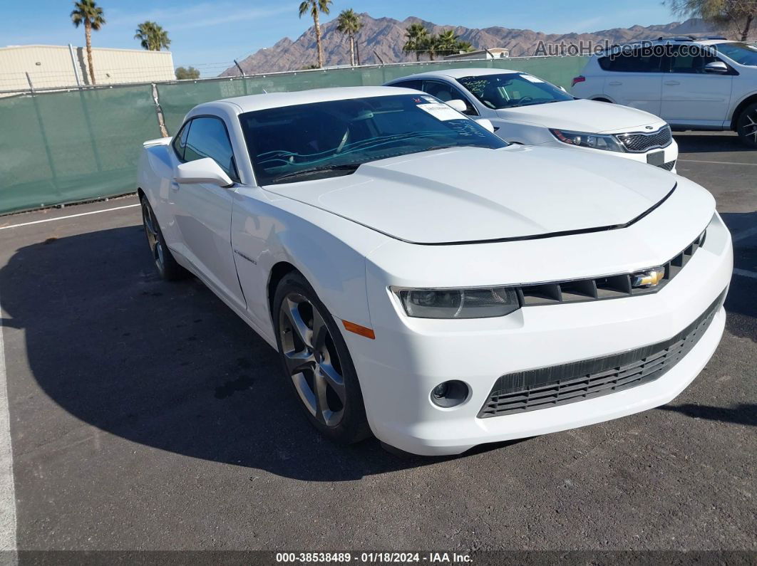 2014 Chevrolet Camaro 2lt White vin: 2G1FC1E35E9290171