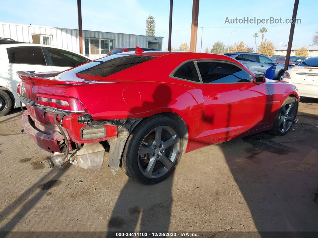 2014 Chevrolet Camaro 2lt Red vin: 2G1FC1E36E9200395