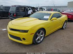 2014 Chevrolet Camaro 2lt Yellow vin: 2G1FC1E36E9244252