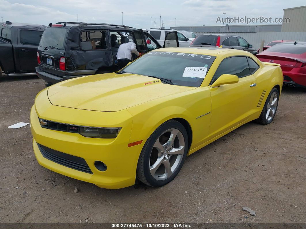 2014 Chevrolet Camaro 2lt Желтый vin: 2G1FC1E36E9244252