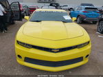 2014 Chevrolet Camaro 2lt Yellow vin: 2G1FC1E36E9244252