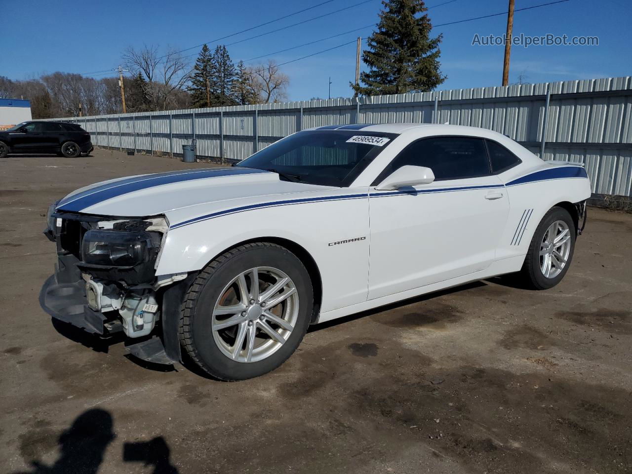 2014 Chevrolet Camaro Lt White vin: 2G1FC1E36E9259933