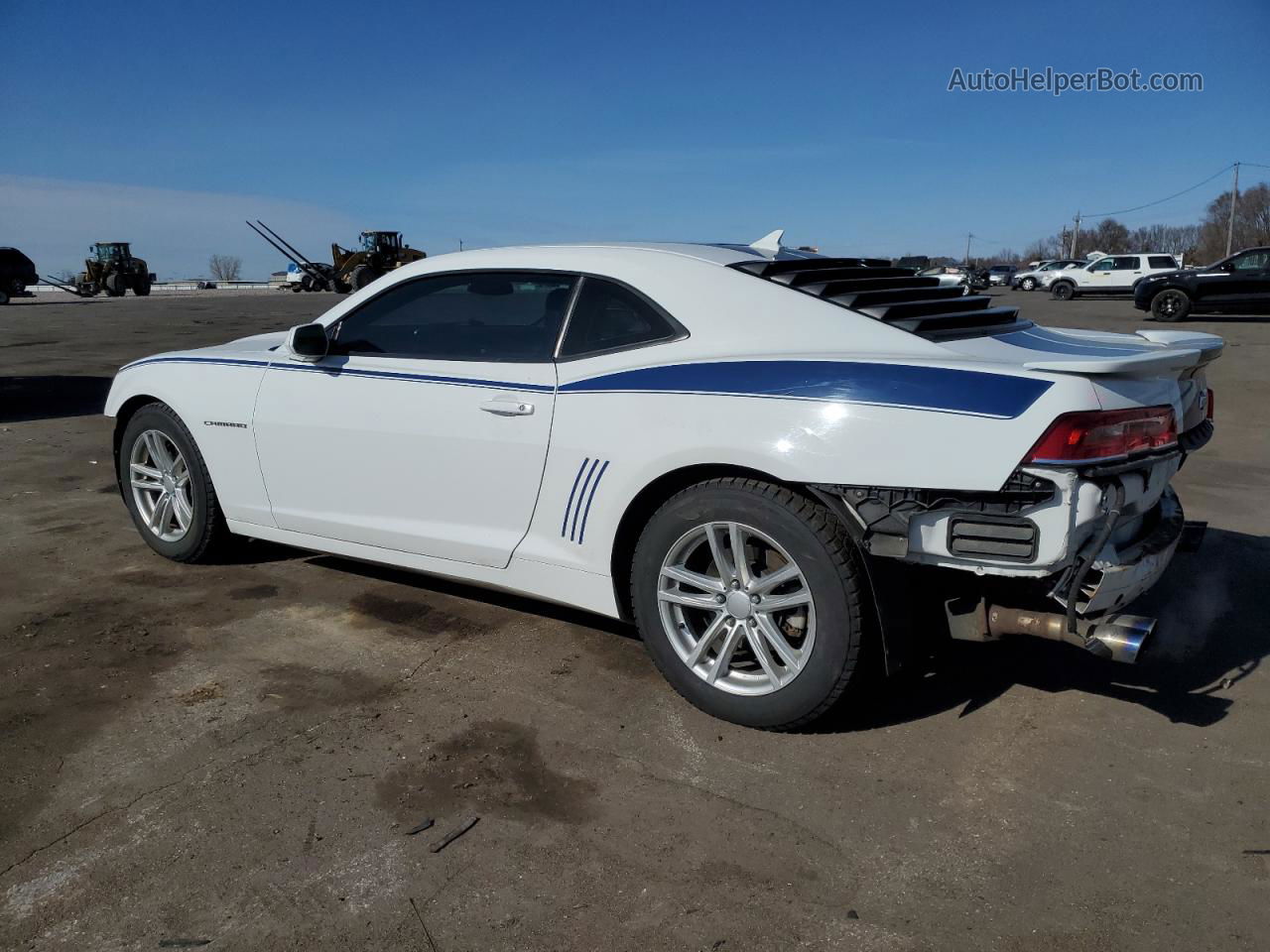 2014 Chevrolet Camaro Lt White vin: 2G1FC1E36E9259933