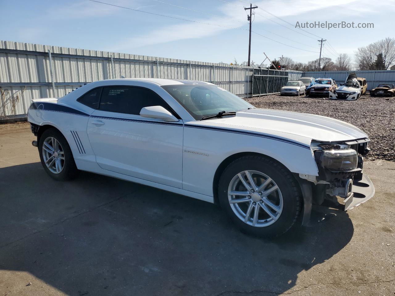 2014 Chevrolet Camaro Lt Белый vin: 2G1FC1E36E9259933