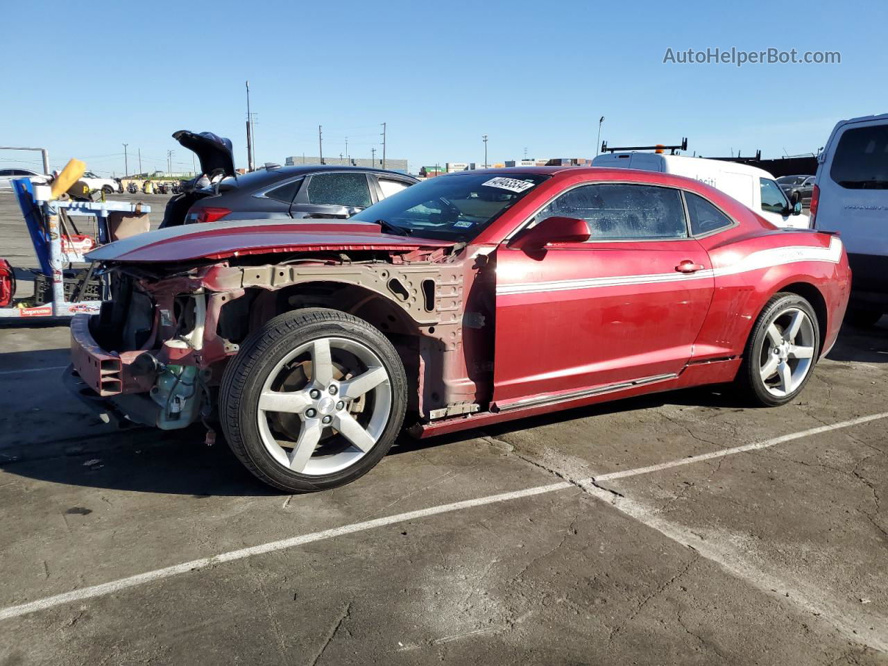 2014 Chevrolet Camaro Lt Burgundy vin: 2G1FC1E37E9155631