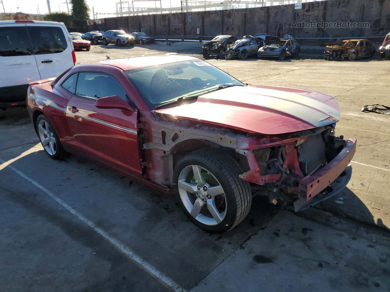 2014 Chevrolet Camaro Lt Burgundy vin: 2G1FC1E37E9155631