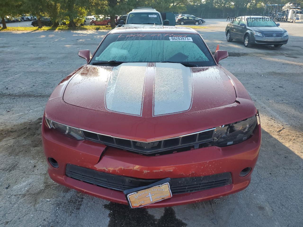 2014 Chevrolet Camaro Lt Red vin: 2G1FC1E38E9135212