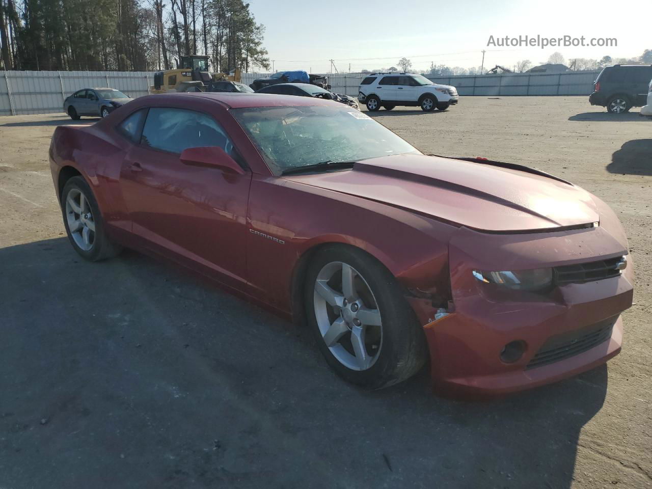 2014 Chevrolet Camaro Lt Red vin: 2G1FC1E39E9212850