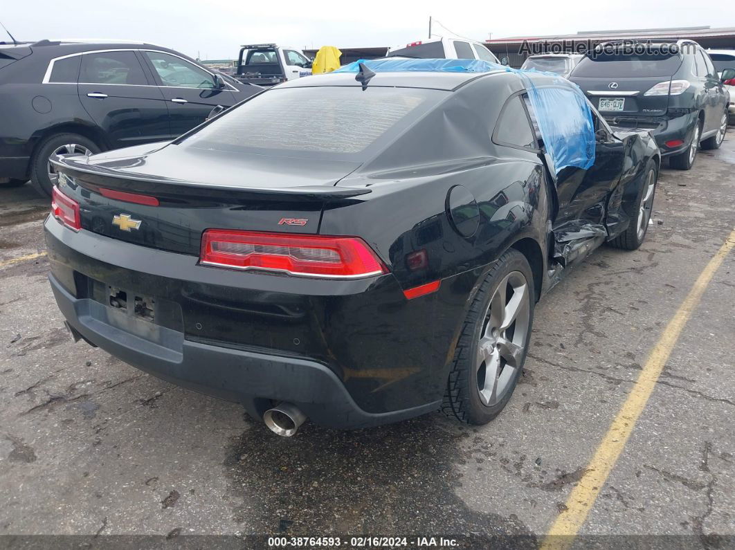 2014 Chevrolet Camaro 2lt Black vin: 2G1FC1E39E9317260