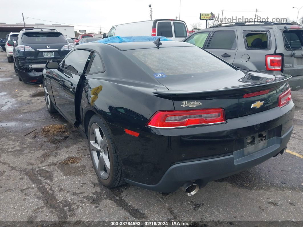 2014 Chevrolet Camaro 2lt Black vin: 2G1FC1E39E9317260