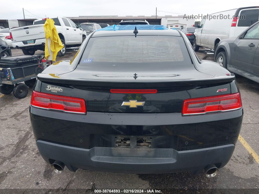 2014 Chevrolet Camaro 2lt Black vin: 2G1FC1E39E9317260