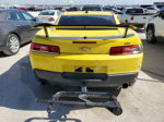 2014 Chevrolet Camaro Lt Yellow vin: 2G1FC1E3XE9224294