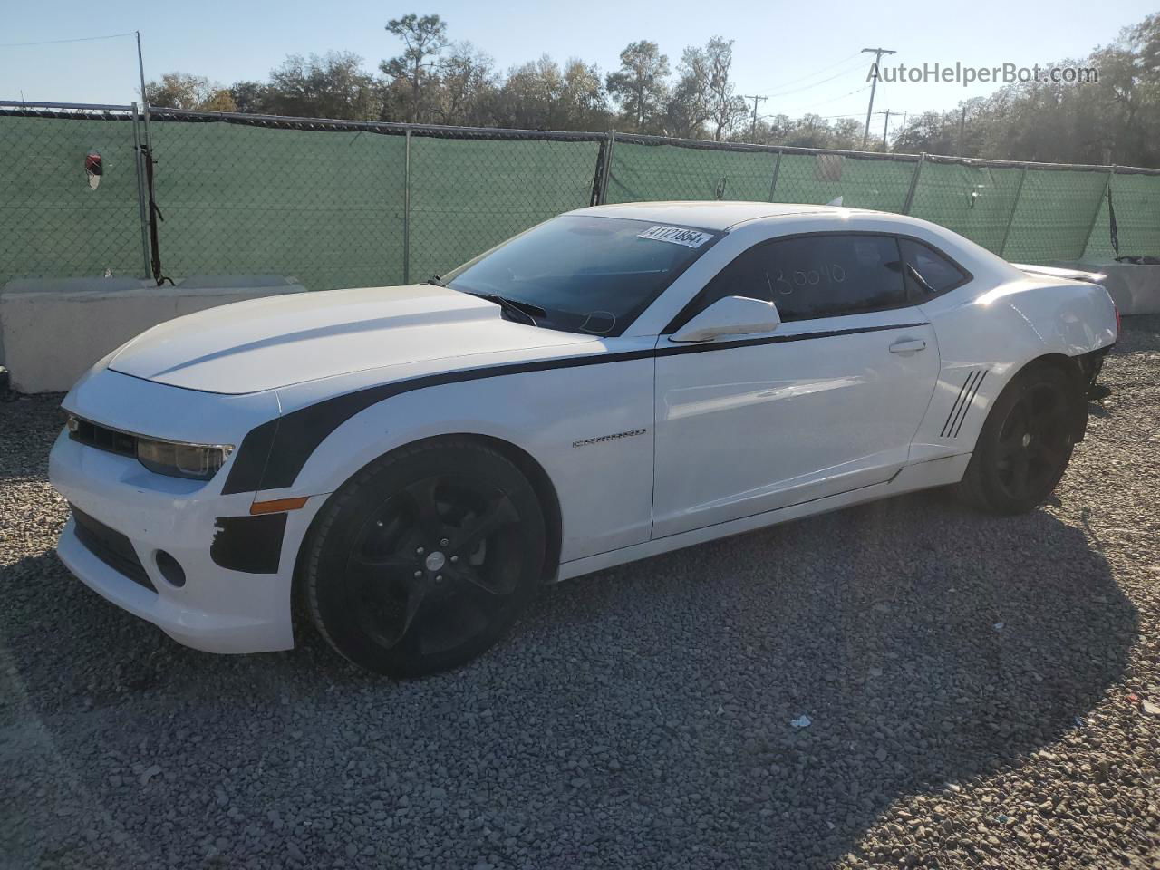 2014 Chevrolet Camaro Lt White vin: 2G1FC1E3XE9229768