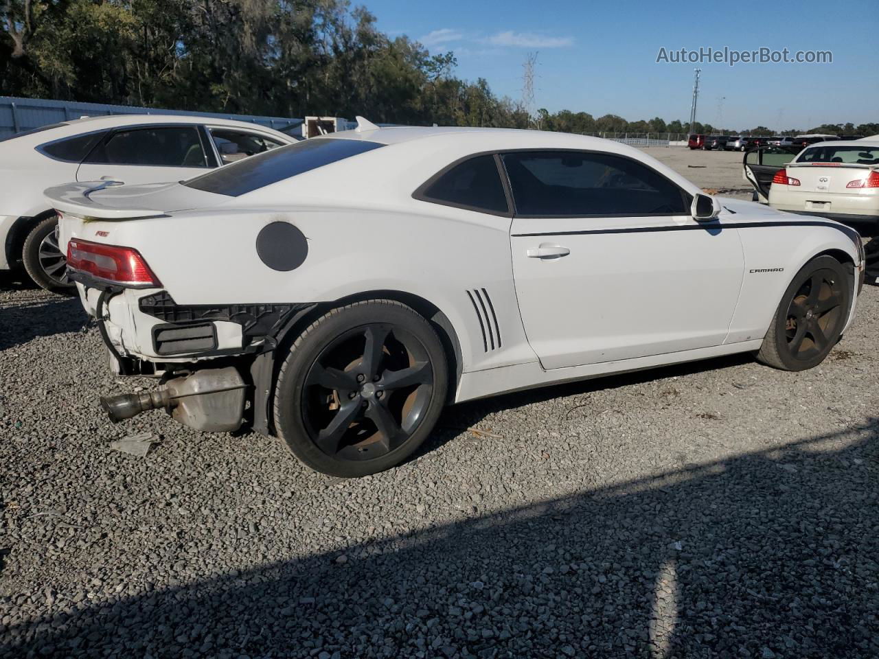 2014 Chevrolet Camaro Lt White vin: 2G1FC1E3XE9229768