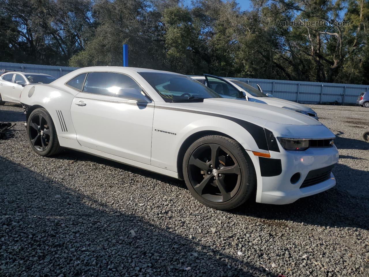 2014 Chevrolet Camaro Lt White vin: 2G1FC1E3XE9229768