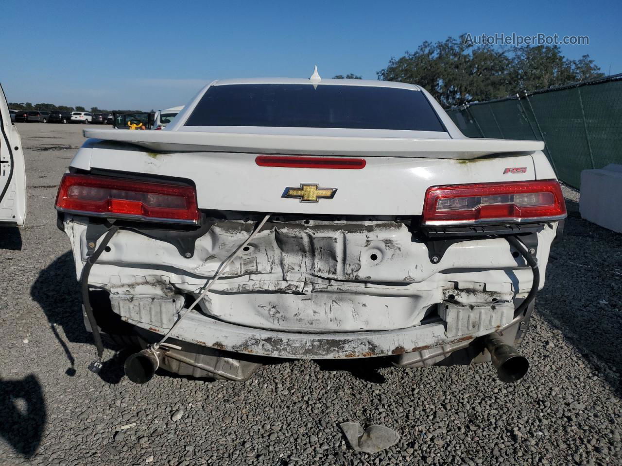 2014 Chevrolet Camaro Lt White vin: 2G1FC1E3XE9229768