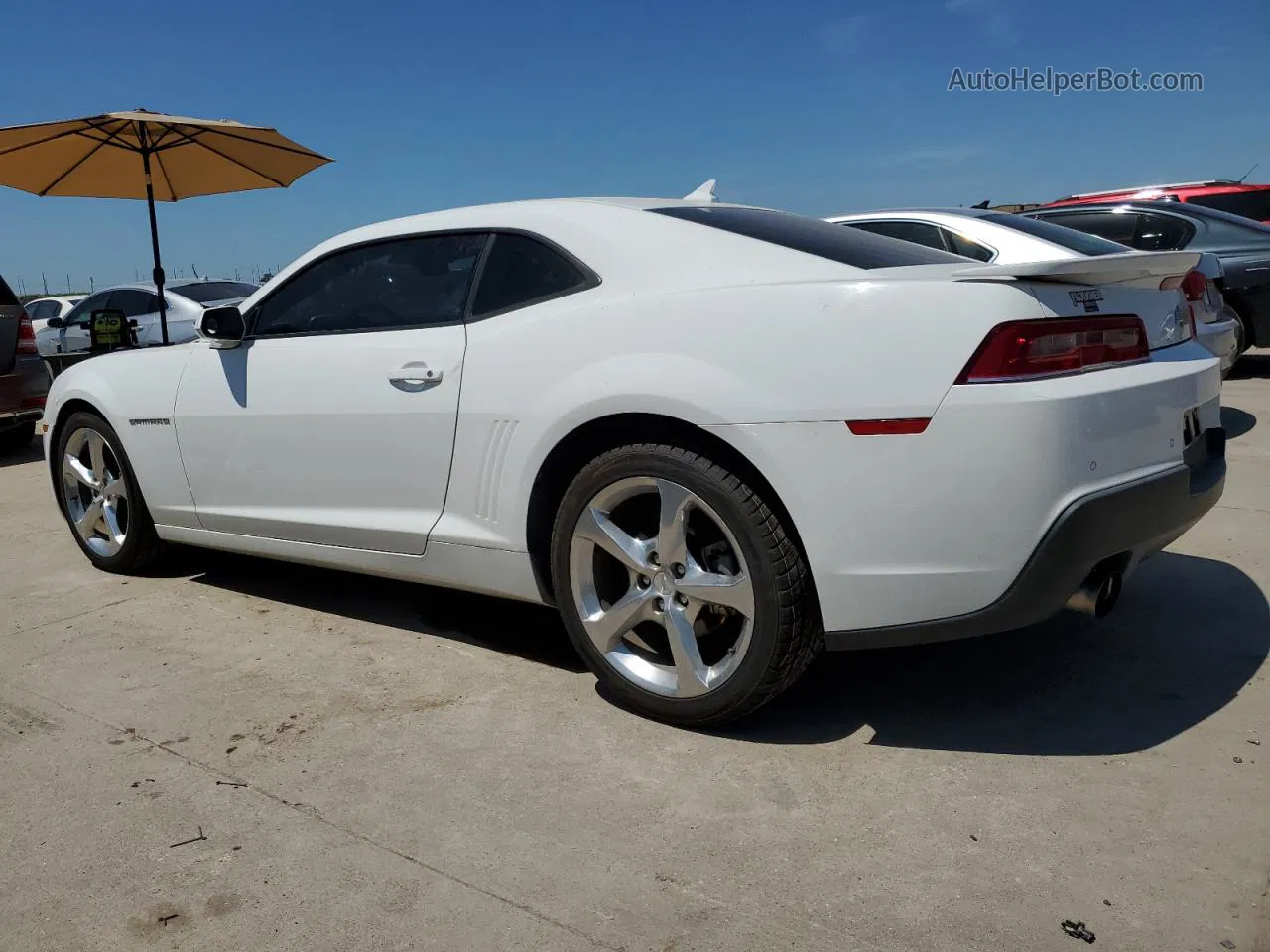 2014 Chevrolet Camaro Lt White vin: 2G1FC1E3XE9256825