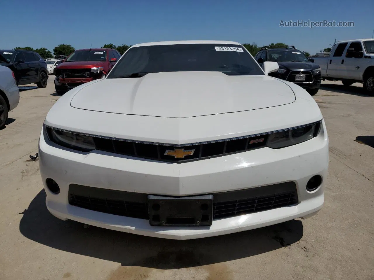 2014 Chevrolet Camaro Lt White vin: 2G1FC1E3XE9256825