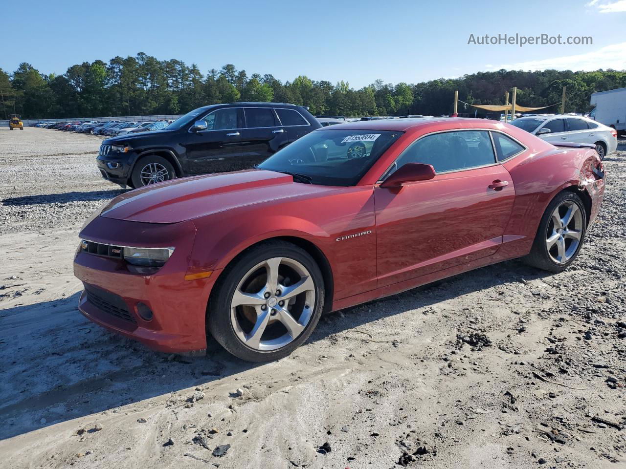 2014 Chevrolet Camaro Lt Red vin: 2G1FC1E3XE9263306