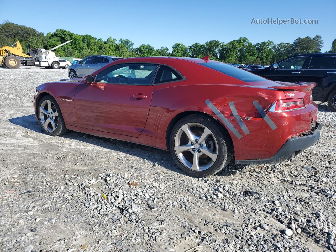 2014 Chevrolet Camaro Lt Red vin: 2G1FC1E3XE9263306