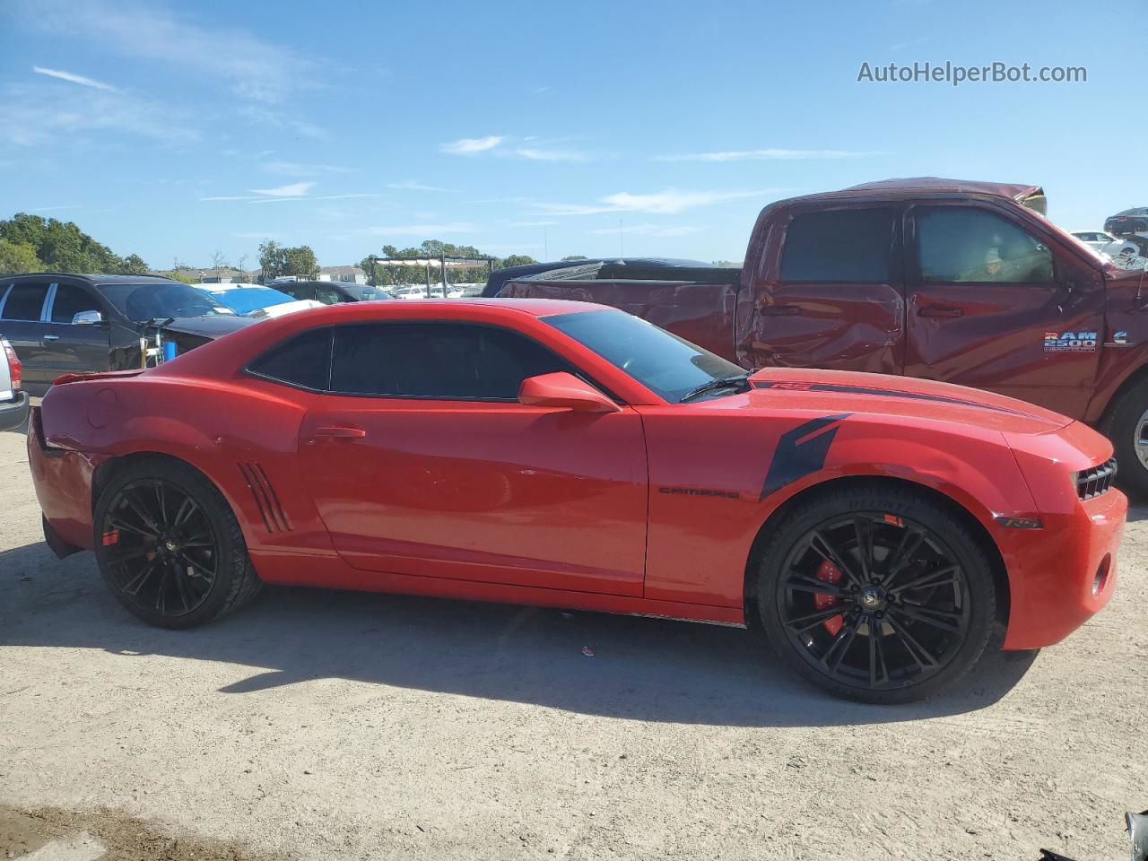 2010 Chevrolet Camaro Lt Red vin: 2G1FC1EV0A9139315