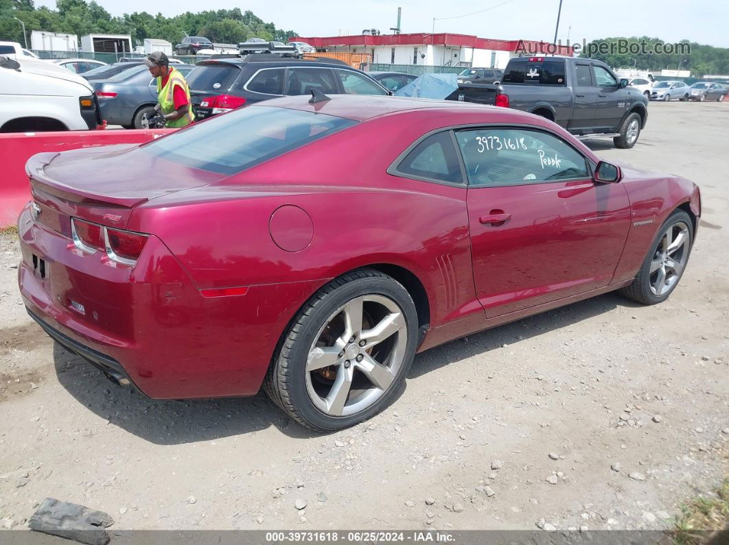 2010 Chevrolet Camaro 2lt Burgundy vin: 2G1FC1EV1A9226415