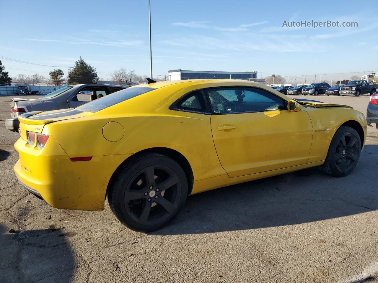 2010 Chevrolet Camaro Lt Yellow vin: 2G1FC1EV2A9156472