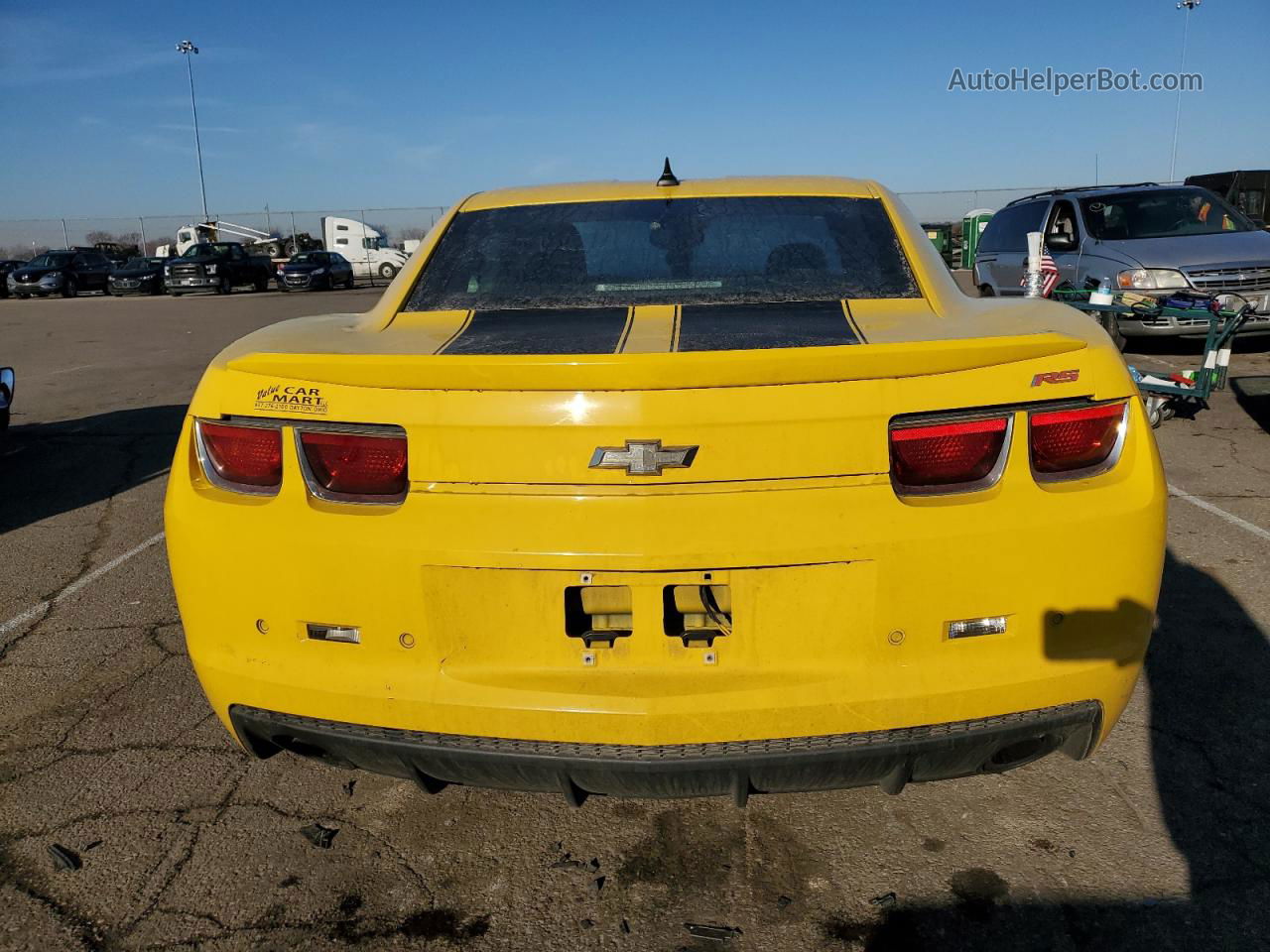 2010 Chevrolet Camaro Lt Желтый vin: 2G1FC1EV2A9156472